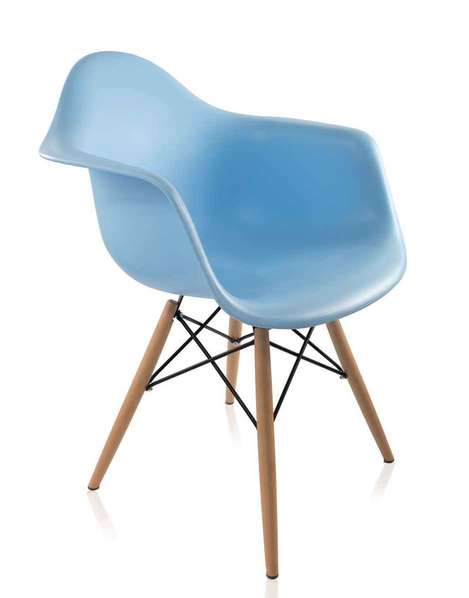 Mavi Kolçaklı Sandalye